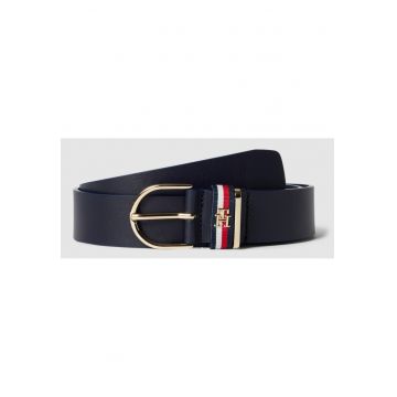Curea din piele Effortless - Albastru inchis
