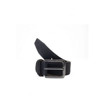 Curea piele barbati -  negru - Vang - 115 cm