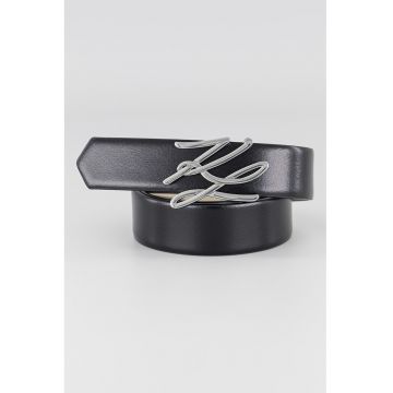 Curea reversibila din piele Autograph - Negru