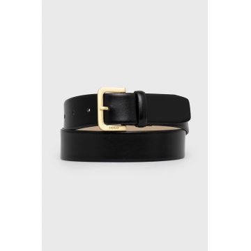 HUGO curea de piele femei, culoarea negru 50471316
