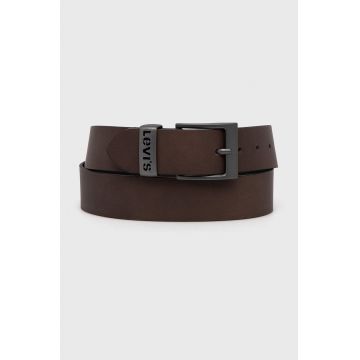 Levi's Curea de piele culoarea maro