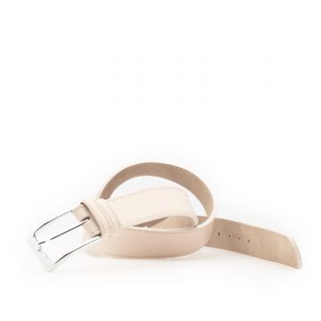 Curea din piele naturala - Crem Box 3.5 cm Curea din piele naturala - Crem Box 3.5 cm