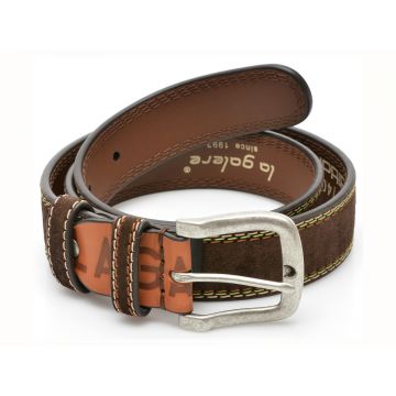 Curea LA GALERE maro, 0571640, din piele intoarsa