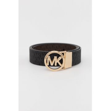 MICHAEL Michael Kors curea cu două fețe femei, culoarea maro