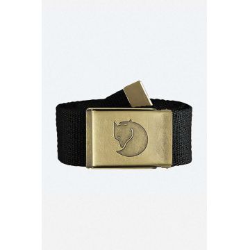 Fjallraven curea Pasek Fjallraven Canvas Brass Belt F77297 550 culoarea negru F77297.550-550