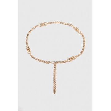 MICHAEL Michael Kors curea femei, culoarea auriu