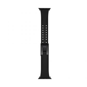Curea Baseus Slip Thru Silicon Apple Watch 38mm / 40mm (Negru)