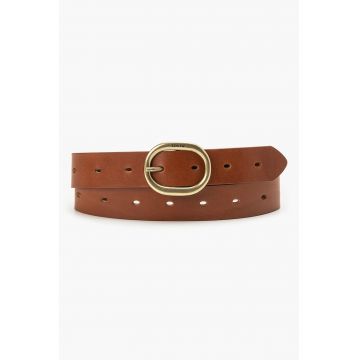 Curea de piele cu catarama ovala D7791