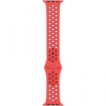 Curea pentru Apple Watch 45mm, NIKE Sport Band, Bright Crimson/Gym Red