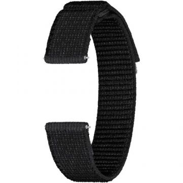 Curea smartwatch Samsung Fabric Band pentru Galaxy Watch6, Slim (S/M), Negru