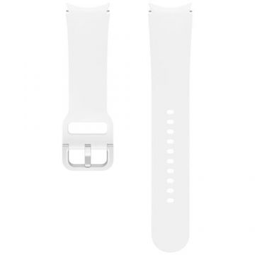 Curea smartwatch Samsung Sport Band pentru Galaxy Watch5, 20mm, (M/L) (Alb)