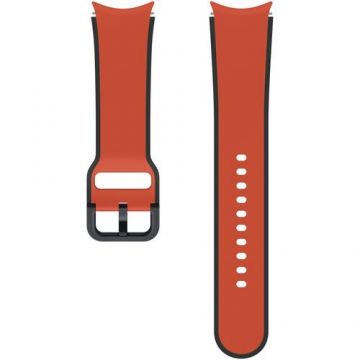 Curea smartwatch Samsung Two-tone Sport Band pentru Galaxy Watch5, 20mm, (M/L) (Rosu)