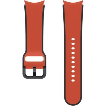 Curea smartwatch Samsung Two-tone Sport Band pentru Galaxy Watch5, 20mm, (S/M) (Rosu)
