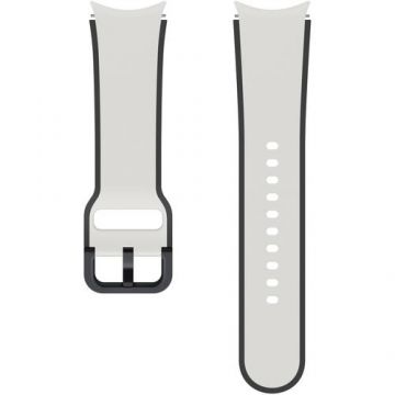 Curea smartwatch Samsung Two-tone Sport Band pentru Galaxy Watch5, 20mm, (S/M) (Sand)