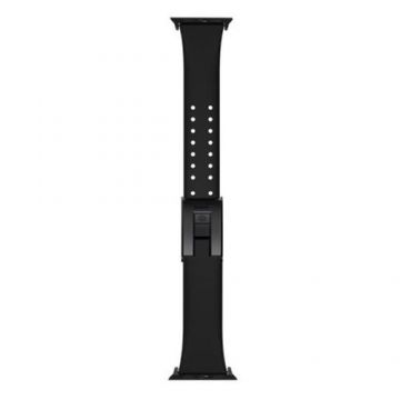 Curea Baseus Slip Thru Silicon Apple Watch 42mm / 44mm (Negru)