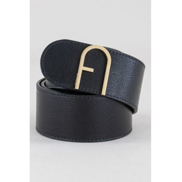 Curea de piele cu catarama cu logo Flow