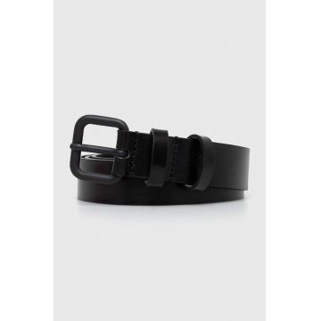 Diesel curea de piele femei, culoarea negru X09575.PR666