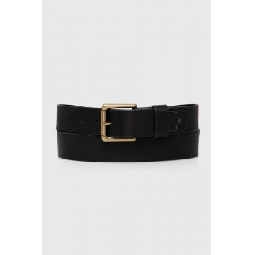 Levi's curea de piele culoarea negru