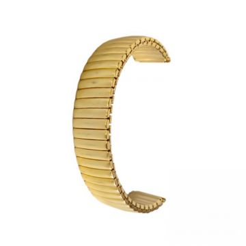 Curea Ceas Metalica, Elastica, tip Bratara, Fara Catarama, 18mm, ORSMEL/18G, Auriu