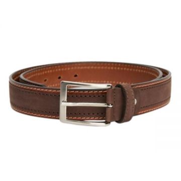 Curea Celio de Piele Maro cu Contrast