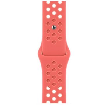 Curea Smartwatch Apple Nike Sport Band ML853, Regular, pentru Apple Watch 41mm (Portocaliu)