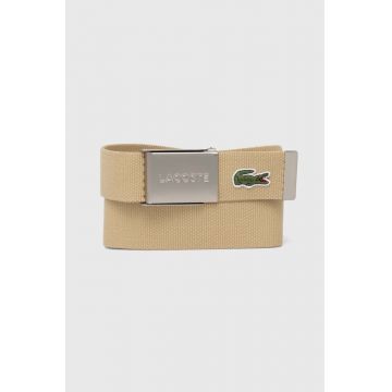 Lacoste curea barbati, culoarea bej