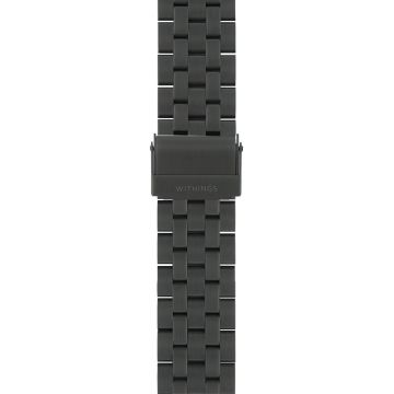 Curea Smartwatch Withings Metal 3in1 Wristband 20mm pentru Scanwatch 42mm, Scanwatch Horizon, Steel HR 40mm, Steel HR Sport (Gri)